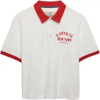 Superdry T-shirt 'Heritage' crème / rouge