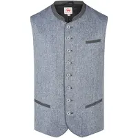 Spieth & Wensky Gilet folklorique 'Herwin' bleu