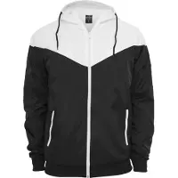 Urban Classics Veste mi-saison 'Arrow' noir / blanc