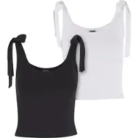 Urban Classics Tb7520a Sleeveless Top 2 Units Blanc,Noir 2XL Femme