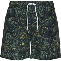 Urban Classics Shorts de bain jaune / vert / vert foncé