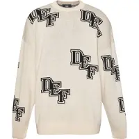 DEF Knit Sweatshirt Beige XL Homme