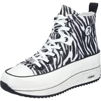 Rieker chaussures à lacets en blanc/blanc combiné, taille 36