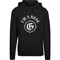 Mister tee Sweat-shirt 'Real' noir / blanc