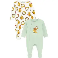 Cool Club Barboteuse / body 'GARFIELD' vert clair / orange / blanc