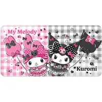Sakami Merchandise Sanrio Pink Black Party My Melody & Kuromi Mouse Pad Rose