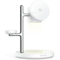 JOYROOM Chargeur sans fil Qi2 4-en-1 Desktop - Blanc