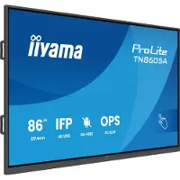 Iiyama TN7505A-B1AG Écran d'affichage dynamique Écran plat interactif 74.5" 500 cd/m² 4K Ultra HD Noir Écran tactile