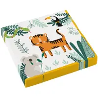 Amscan 16 SERVIETTES PAPIER SAFARI NATURE SAUVAGE 33CM