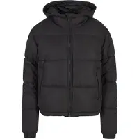 Urban Classics Winterjacke Damen Ladies Peached Puffer Jacket With Hood schwarz S