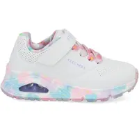 SKECHERS Baskets 'Uno Gen1 - Fresh Blooms' blanc