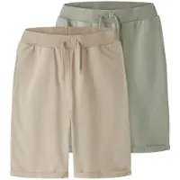 TWO SOON Pantalon beige / vert pastel