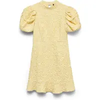 Vero Moda Robe 'VMFiona' jaune / blanc