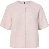 Pieces Cardigan 'PCMalou' jaune pastel / rose