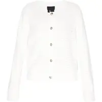 Dreimaster Klassik Cardigan blanc cassé