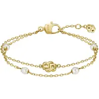 BOSS Bracelet multi-rangs doré à monogramme Double B