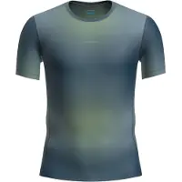 Icebreaker - T-shirt ultra-léger et respirant - M Merino Blend 75 Cool-Lite Featherlight SS Crewe Atlantis Flint Blue Seaglass pour Homme - Taille M -