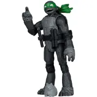Mcfarlane Toys Teenage Mutant Ninja Turtles Page Punchers Figurine Michelangelo (noir, blanc et vert) (édition Red Platinum) 13 cm