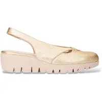Wonders pour femme. C-33351 Sandales en cuir confort or (38), Doré, 3 à 5 cm, Aucun, Casuel