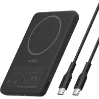 Belkin BPD010hqBK, 5000 mAh, recharge sans fil, 7,5 W, noir