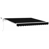vidaXL , store enroulable, noir, 300 x 250 cm, polyester