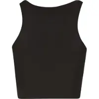 Urban Classics Glitter Cropped Sleeveless Top Noir XL Femme