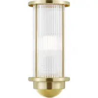 Nordlux Applique durable Linton IP54, Variante : Ø 99 x 298 mm, E27, 15 W, laiton