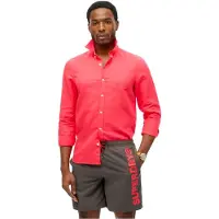Superdry pour homme. M3010248A Maillot de bain de 43,2 cm avec graphisme sportif gris (XL), Beachwear, Polister recyclé, Durable
