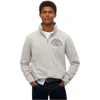 Superdry Athletic Ess Half Zip Sweatshirt Gris M Homme