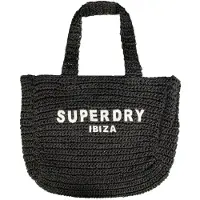 Superdry Crochet City Tote Bag Beige