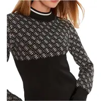 GUESS Pull LISE 4G LS SWEATER femmes - Noir - EU XS