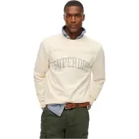 Superdry Sweat-shirt 'Athletic Essentials' bleu fumé / blanc cassé