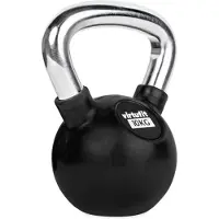 VirtuFit Kettlebell caoutchouc/chrome
