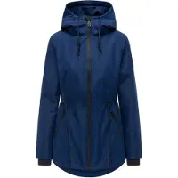 NAVAHOO Parka mi-saison 'Blumentanz 14' bleu foncé / noir