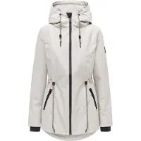 NAVAHOO Parka mi-saison 'Blumentanz 14' beige clair / noir