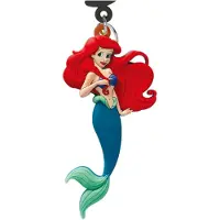 Monogram Int. Filles, Porte-clés, Disney Prinzessinen Soft Touch PVC Taschenanhänger Arielle, die Meerjungfrau, Multicolore