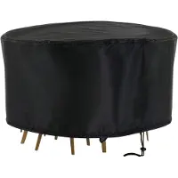 FLOKOO Housse de protection pour meubles de jardin - 128 cm x 71 cm - noir - Housse de protection pour votre set de jardin - Housse de protection pour meubles de jardin