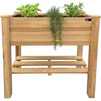 Axi Jardinière surélevée Ari – Jardinières d'extérieur – Rectangulaire – Bois de pruche – 100 % bois FSC – 86,5 x 46 x 85 cm – Potager surélevé – Jardinière pour jardin et balcon