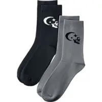 Killstar Chaussettes Gothic de - Kihilist 2 Pack Socks - Standard - pour Homme - noir - Taille Standard