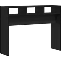 vidaXL Table console Chêne noir 105 x 30 x 80 cm Bois d'ingénierie