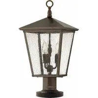 Elstead Lighting Plinthe d'extérieur Trellis E14 60W brun royal