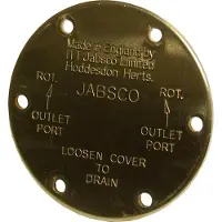 Jabsco Pump End Cover Cap 11830-0000 Doré 76.2 x 2.4 mm