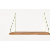 Frama Single Shelf Natural Oak | Brass | 27cm x 40cm