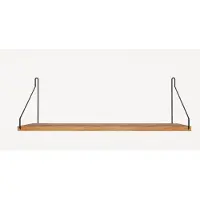 Frama Single Shelf Natural Oak | Black | 20cm x 60cm