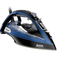 Tefal FV9848E0, Fer à repasser à sec & vapeur, 2,5 m, noir, bleu, métallique, 60 g/min, 0,35 l, 3200 W
