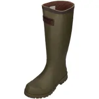Woden Bottes en caoutchouc 'Le Waterproof' vert foncé