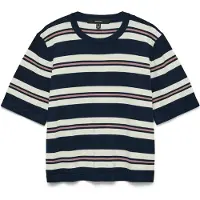 Vero Moda Pull-over 'VMSilje' marine / rose / blanc