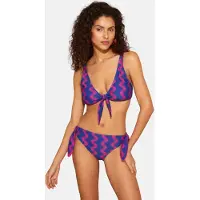 Love & roses Bas de bikini bleu cobalt / rose