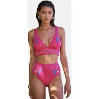 Love & roses Bas de bikini bleu / bleu clair / pêche / magenta