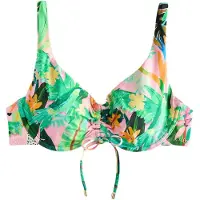 Next Hauts de bikini jaune / sapin / vert gazon / rose